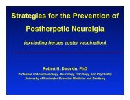 Strategies for the Prevention of Postherpetic Neuralgia - immpact