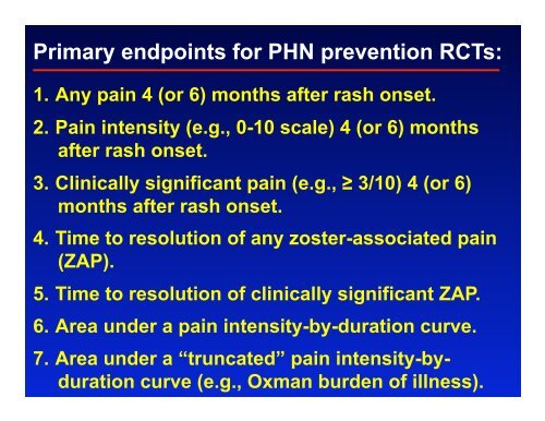 Strategies for the Prevention of Postherpetic Neuralgia - immpact