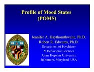 Profile of Mood States (POMS) - immpact