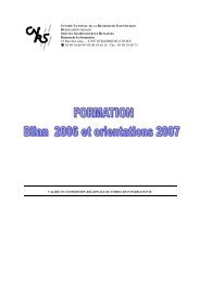 Bilan 2006 et orientations 2007 - CNRS