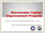 Stormwater Capital Improvement Projects - Richland County