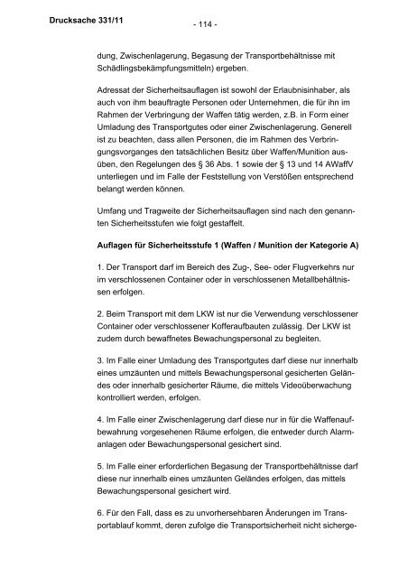 Allgemeine Verwaltungsvorschrift zum Waffengesetz (WaffVwV)