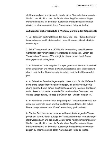 Allgemeine Verwaltungsvorschrift zum Waffengesetz (WaffVwV)