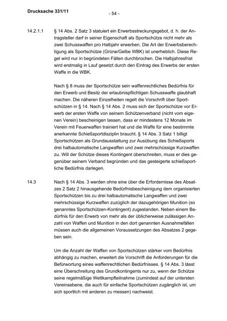 Allgemeine Verwaltungsvorschrift zum Waffengesetz (WaffVwV)