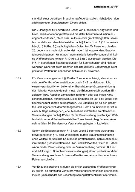 Allgemeine Verwaltungsvorschrift zum Waffengesetz (WaffVwV)