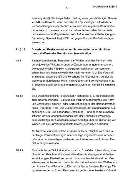 Allgemeine Verwaltungsvorschrift zum Waffengesetz (WaffVwV)