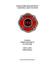 Firefighter II Standard - City of Fargo