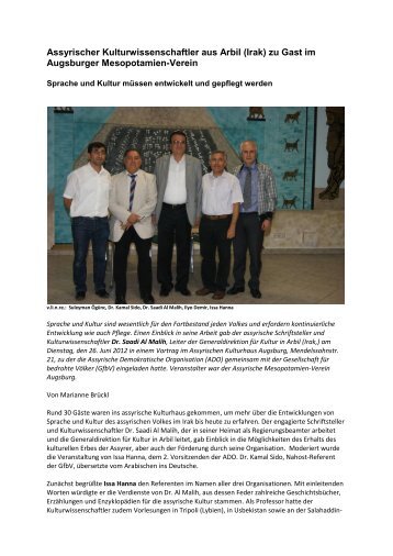 Dr. Saadi Almalih in Augsburg 26.06.2012 Bericht - HUYODO.COM
