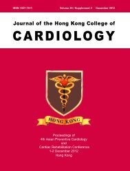 December 2012 Vol.20 supplement 2 - Hong Kong College of ...