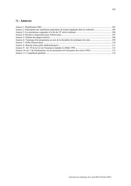 Mesure des prestations soignantes dans le systÃ¨me de ... - HEdS-FR