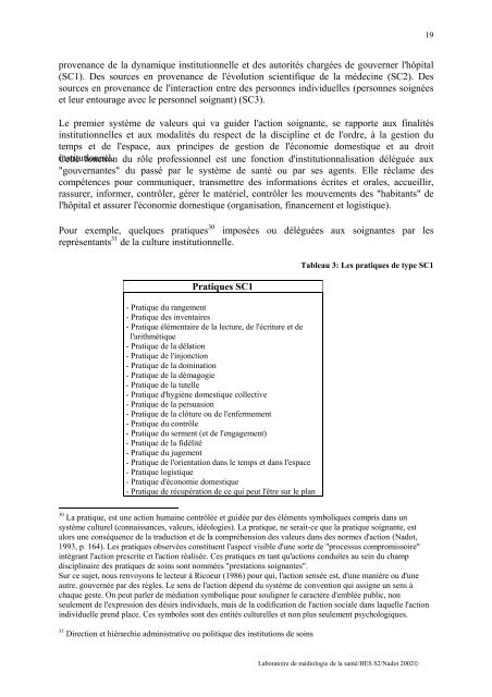 Mesure des prestations soignantes dans le systÃ¨me de ... - HEdS-FR