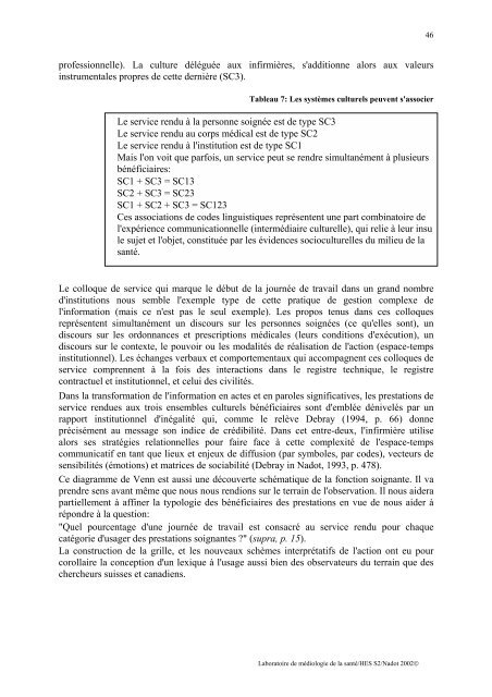 Mesure des prestations soignantes dans le systÃ¨me de ... - HEdS-FR