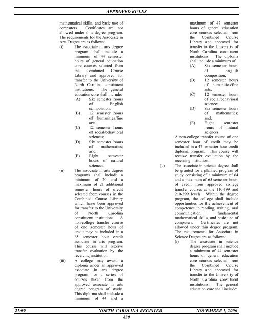 NC Register Volume 21 Issue 09 - Office of Administrative Hearings