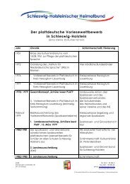 Der plattdeutsche Vorlesewettbewerb in Schleswig-Holstein