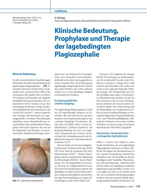 Klinische Bedeutung, Prophylaxe und Therapie der ... - kiss-kiel.de