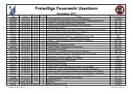 Dienstplan Einsatzabteilung 2013 - Freiwillige Feuerwehr Usenborn ...