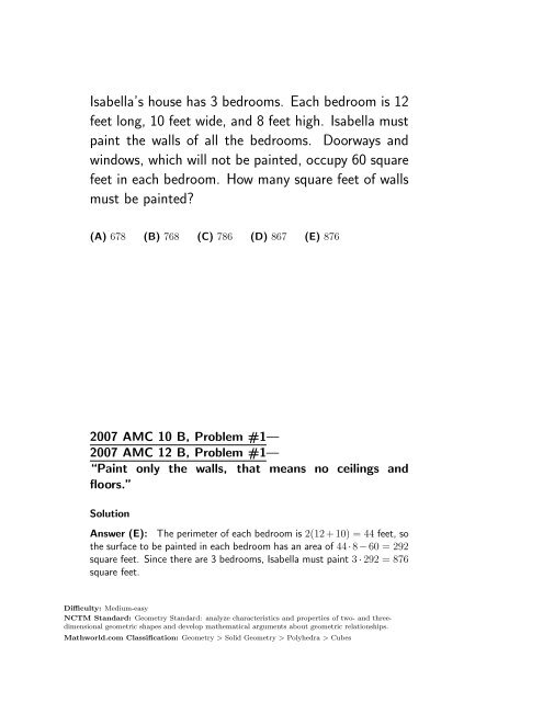 Isabella S House Has 3 Bedrooms Each Bedroom Is 12 Feet