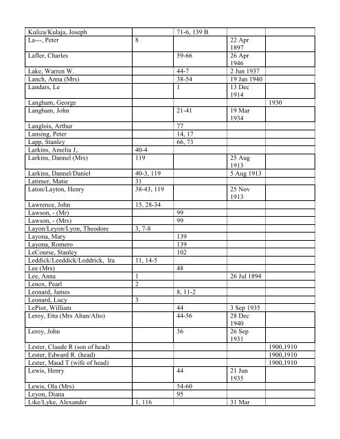 COUNTY FARM RECORDS INDEX - DeWitt Public Library