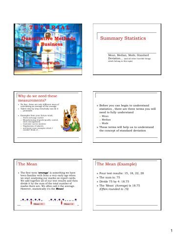 IQMB - Mean, median, mode