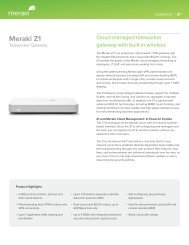 Meraki Z1 Datasheet - Cloud Distribution