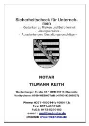Sicherheitscheck für Unterneh- men - Notar Tilmann Keith