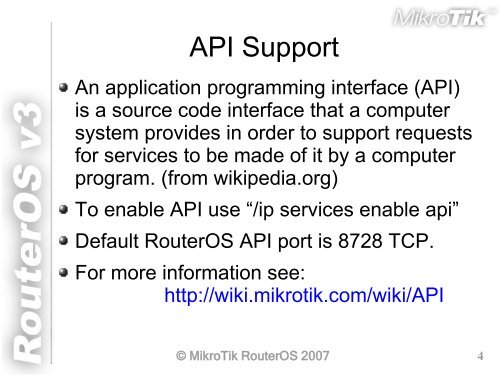 MikroTik RouterOS v3 - MUM