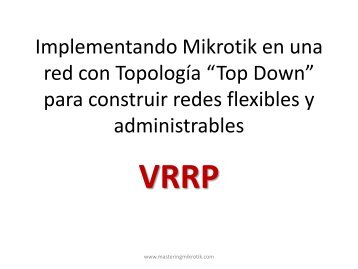 DiseÃ±o: Red Confiable - MUM - MikroTik