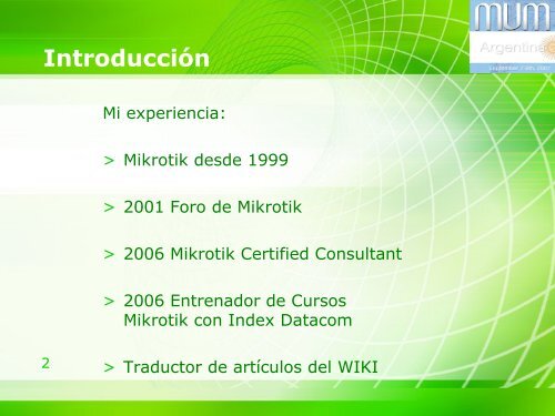 Calidad de Servicio - MUM - MikroTik