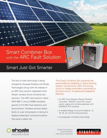 Smart Combiner Box Product Brief - Synapse Wireless