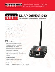SNAP CONNECT E10 - Synapse Wireless