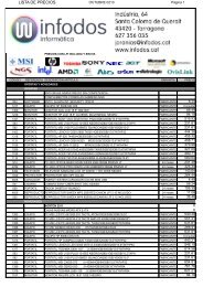 LISTA DE PRECIOS - infodos