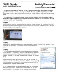 WiFi Guide - Radio Thermostat