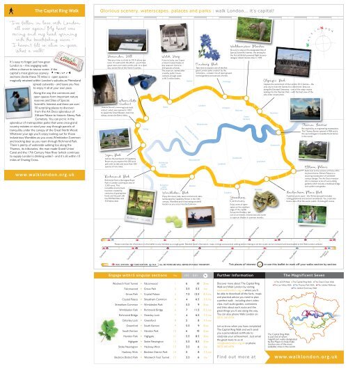 capital ring walk map Capital Ring Walk Walk4life