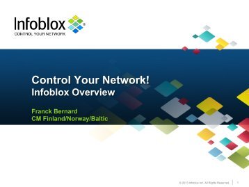 How to control Your network with Infoblox - Stallion