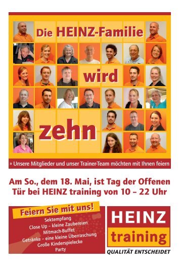 Werfen Sie Ihren - HEINZ training