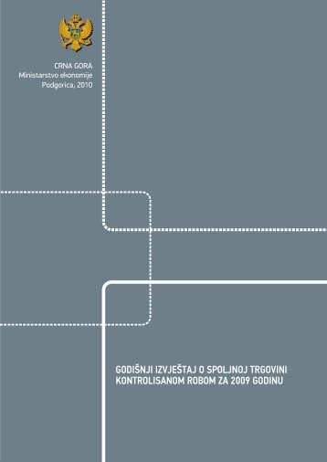 godiÅ¡nji izvjeÅ¡taj o spoljnoj trgovini kontrolisanom robom ... - seesac