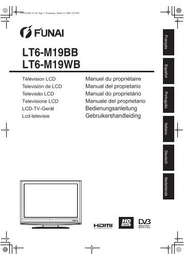 LT6-M19BB LT6-M19WB - Funai