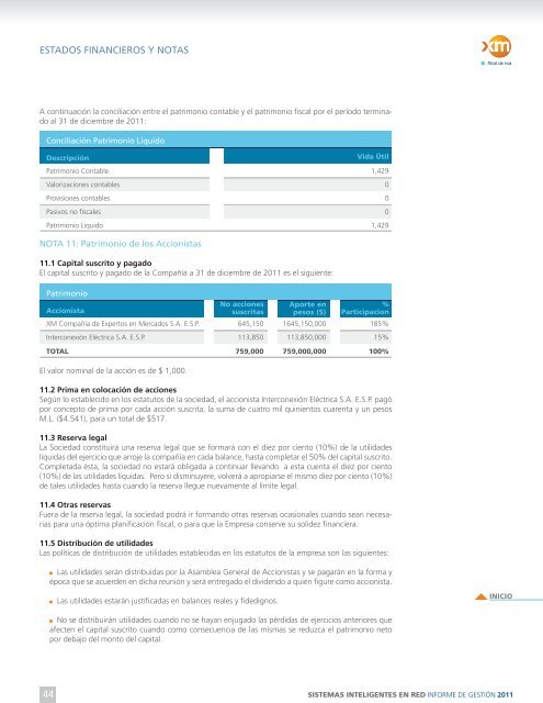 ESTADO FINANCIEROS - XM