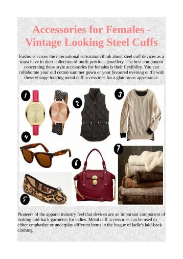 Accessories for Females - Vintage Looking Steel Cuffs