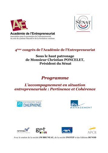 PATUREL Robert et MASMOUDI Raef - AcadÃ©mie de l'Entrepreneuriat