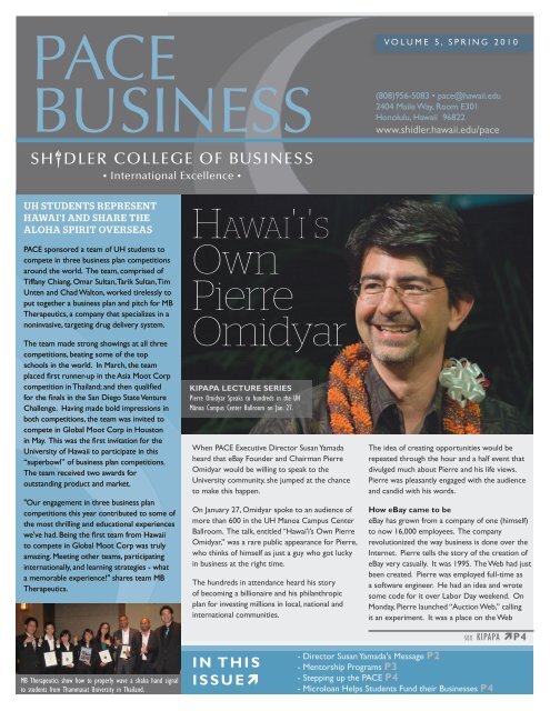 Own Pierre Omidyar - Pacific Asian Center for Entrepreneurship