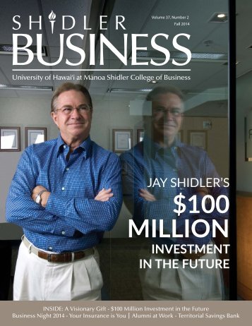 Download the latest issue - Shidler College of Business