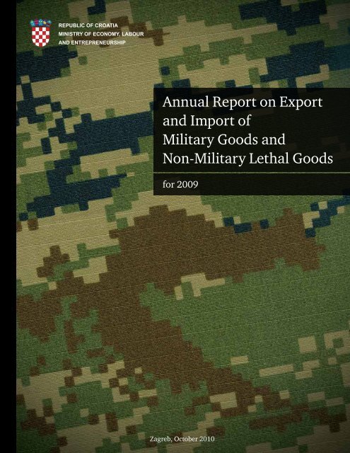 Annual Report on Export and Import of Military Goods and ... - SIPRI