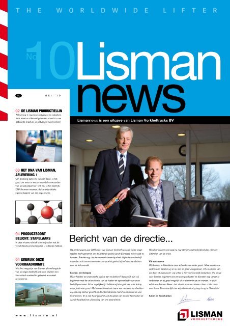 Bericht van de directie... - Lisman