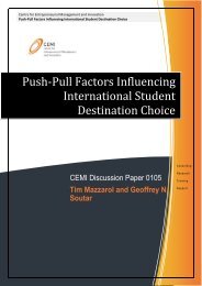 Push-Pull Factors Influencing International Student ... - CEMI