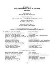 Officers of the United Grand Lodge of England 2003-2004 - Bilderberg