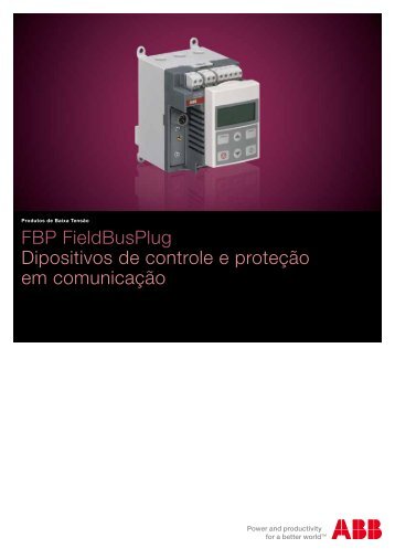 FBP FieldBusPlug Dipositivos de controle e proteção em comunicação