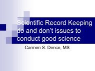 Scientific Record Keeping do and don't issues to conduct good ...