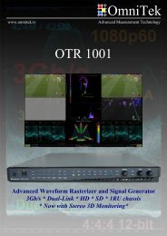 Download OTR 1001/OTR 1003 product brochure in PDF format