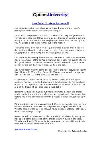 Options repair strategies